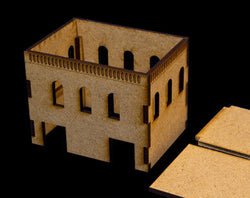 Middle East Two Story Building With Removable Roof (MDF) - 15MMDF020-R (Online Order Only)