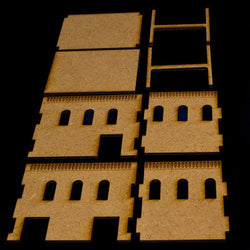 Middle East Two Story Building With Removable Roof (MDF) - 15MMDF020-R (Online Order Only)