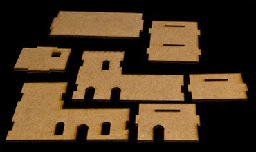 Middle East Two Story Building  (MDF) - 15MMDF026 (Online Order Only)
