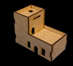 Middle East Two Story Building With Removable Roof  (MDF) - 15MMDF026-R (Online Order Only)