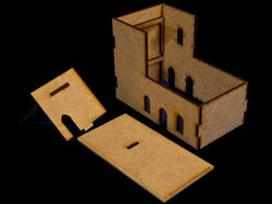 Middle East Two Story Building With Removable Roof  (MDF) - 15MMDF026-R (Online Order Only)