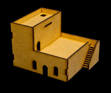 Middle East Two Story Building with Removable Roof (MDF) - 15MMDF049R (Online Order Only)