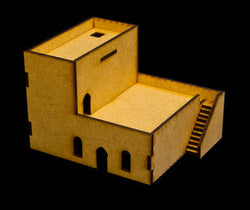 Middle East Two Story Building with Removable Roof (MDF) - 15MMDF049R (Online Order Only)