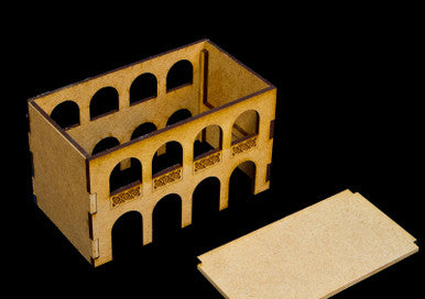 Middle East Two Story Building (MDF) - 15MMDF046-R (Online Order Only)