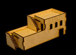 Middle East Building with 2 Outside Stairs (MDF) - 15MMDF050 (Online Order Only)