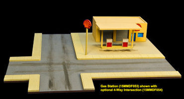 4 Way Intersection for Gas Station (MDF) - 15MMDF054 (Online Order Only)