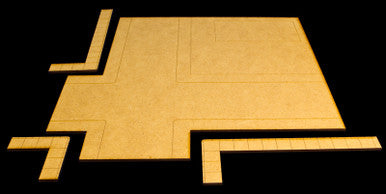 4 Way Intersection for Gas Station (MDF) - 15MMDF054 (Online Order Only)