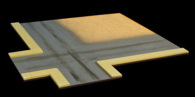 4 Way Intersection for Gas Station (MDF) - 15MMDF054 (Online Order Only)
