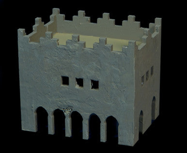 Middle East Two Story Building With Removable Roof (MDF) - 15MMDF016-R (Online Order Only)