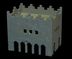 Middle East Two Story Building With Removable Roof (MDF) - 15MMDF016-R (Online Order Only)