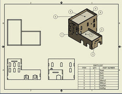 Middle East Three Story Building w/extension (MDF) - 15MMDF028 (Online Order Only)