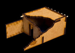 15mm Ruined Afghan Style Hovel (MDF) - 15MMDF072 (Online Order Only)