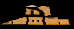 15mm Ruined Afghan Style Hovel (MDF) - 15MMDF072 (Online Order Only)