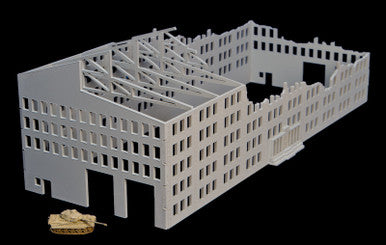 15mm Stalingrad Factory, Ruined (MDF) - 15MMDF081 (Online Order Only)
