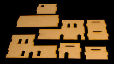 Middle East Two Story Building (MDF) - 15MMDF120 (Online Order Only)