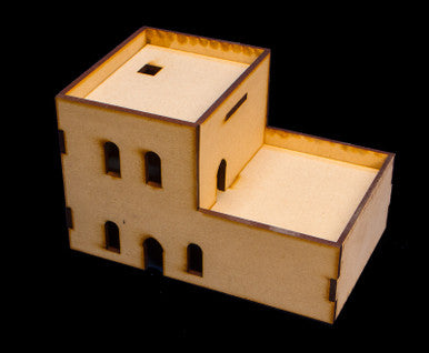 Middle East Two Story Building With Removable Roof (MDF) - 15MMDF121-R (Online Order Only)