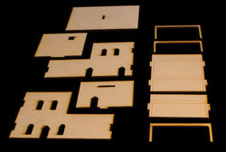 Middle East Two Story Building With Removable Roof (MDF) - 15MMDF121-R (Online Order Only)