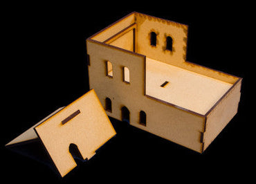 Middle East Two Story Building With Removable Roof (MDF) - 15MMDF121-R (Online Order Only)