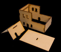 Middle East Two Story Building With Removable Roof (MDF) - 15MMDF121-R (Online Order Only)