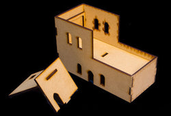 Middle East Two Story Building With Removable Roof (MDF) - 15MMDF120-R (Online Order Only)