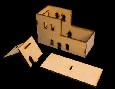 Middle East Two Story Building With Removable Roof (MDF) - 15MMDF120-R (Online Order Only)