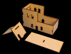 Middle East Two Story Building With Removable Roof (MDF) - 15MMDF120-R (Online Order Only)
