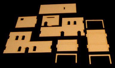 Middle East Two Story Building With Removable Roof (MDF) - 15MMDF120-R (Online Order Only)