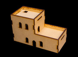 Middle East Two Story Building With Removable Roof (MDF) - 15MMDF120-R (Online Order Only)