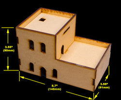 Middle East Two Story Building With Removable Roof (MDF) - 15MMDF121-R (Online Order Only)
