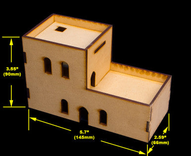 Middle East Two Story Building (MDF) - 15MMDF120 (Online Order Only)