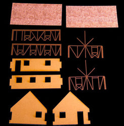 One Story Medium Half Timber House (MDF) - 15MMDF300 (Online Order Only)
