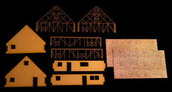 One StoryMedium Half Timber House with attic (MDF) - 15MMDF305 (Online Order Only)