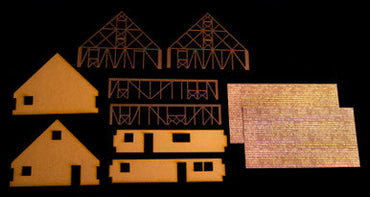 One StoryMedium Half Timber House with attic (MDF) - 15MMDF305 (Online Order Only)