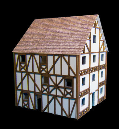Three Story Medium Half Timber House with attic (MDF) - 15MMDF307 (Online Order Only)