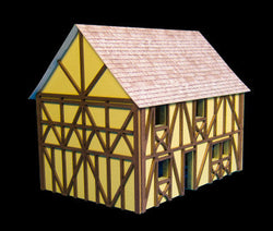 Two Story Medium Half Timber House (MDF) - 15MMDF302 (Online Order Only)