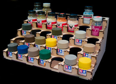 Paint Rack - 36mm Polly Scale / Tamiya 10ml and Larger Craft Paints (Online Order Only) (Online Order Only)