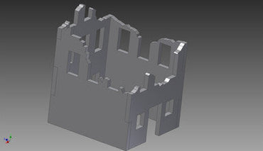 Ruined City Building (MDF) - 15MMDF260 (Online Order Only)