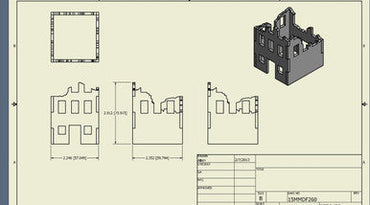 Ruined City Building (MDF) - 15MMDF260 (Online Order Only)