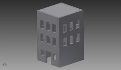 City Building (MDF) - 15MMDF256 (Online Order Only)
