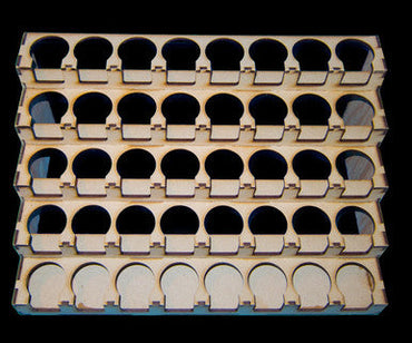 Wall Mount Paint Rack - 34mm Designed for GW and Citadel Paint Pots (Online Order Only)