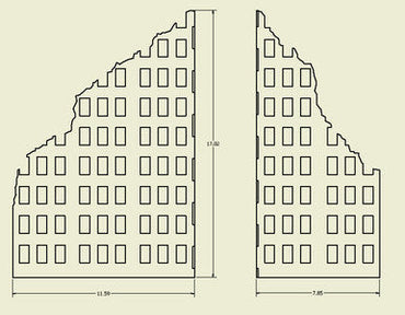 Ruined City Building - 28MMDF001-1 (Online Order Only)