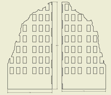 Ruined City Building - 28MMDF002-1 (Online Order Only)