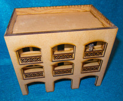 15mm Middle East Three Story Building (MDF) - 15MMDF151 (Online Order Only)