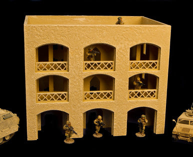 15mm Middle East Three Story Building (MDF) - 15MMDF151 (Online Order Only)