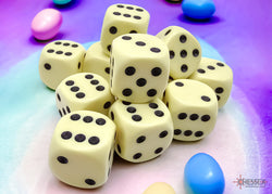 Opaque Pastel Yellow/back | 7-Dice, 16mm, 12mm, d10s by Chessex (Online Only)