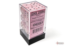 Opaque Pastel Pink/back | 7-Dice, 16mm, 12mm, d10s by Chessex (Online Only)