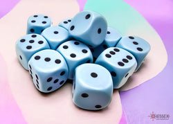 Opaque Pastel Blue/back | 7-Dice, 16mm, 12mm, d10s by Chessex (Online Only)