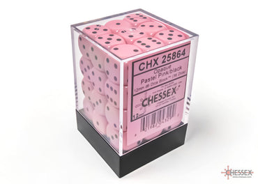 Opaque Pastel Pink/back | 7-Dice, 16mm, 12mm, d10s by Chessex (Online Only)