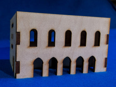 Middle East Two Story Building (MDF) - 15MMDF032 (Online Order Only)