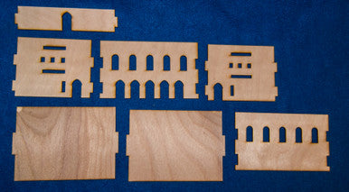 Middle East Two Story Building With Removable Roof (MDF) - 15MMDF032-R (Online Order Only)